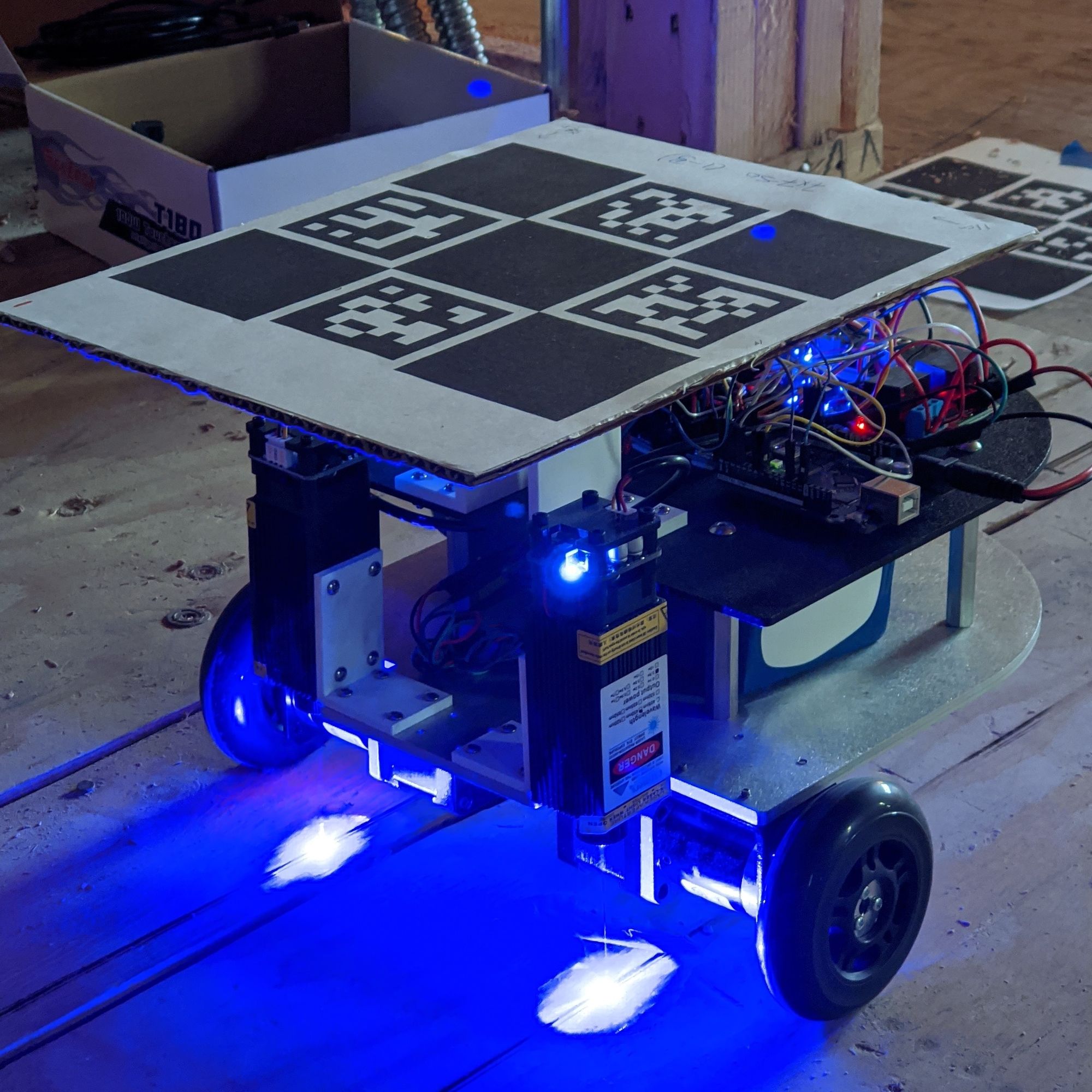 A construction robot from scratch (that shoots lasers!)